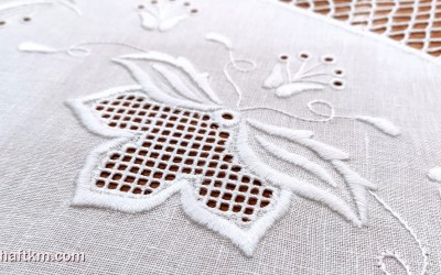 Ekskluzywny obrus lniany "Kwiat lotosu"