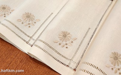 Lniane serwetki obiadowe.