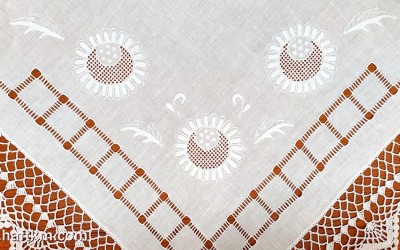 Ekskluzywna serweta z mereżką" Jaskra makowska "