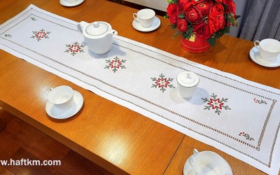 Bieżnik  bożonarodzeniowy  " Czerwone gwiazdki "