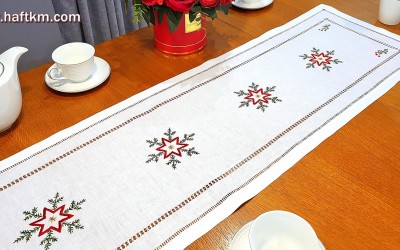 Bieżnik  bożonarodzeniowy  " Czerwone gwiazdki "