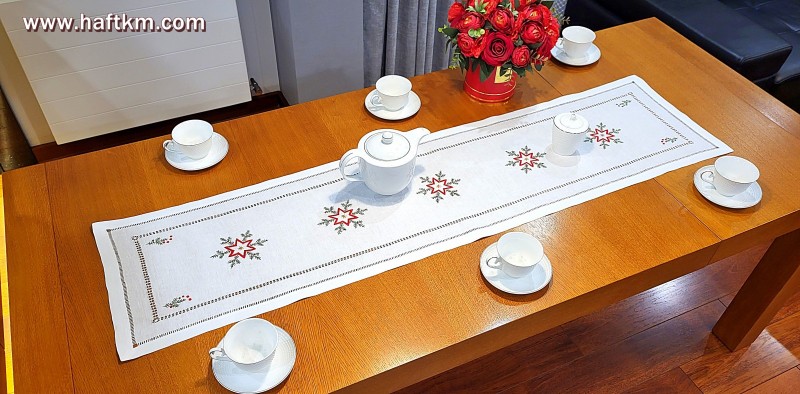 Bieżnik  bożonarodzeniowy  " Czerwone gwiazdki "