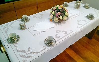 Piękny obrus lniany 