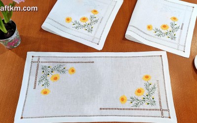 Bieżnik żółte margaretki