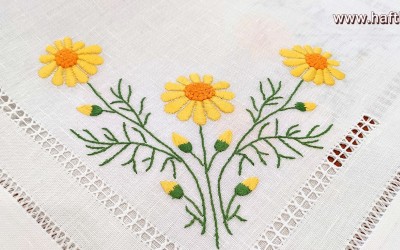 Bieżnik żółte margaretki