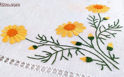 Bieżnik żółte margaretki