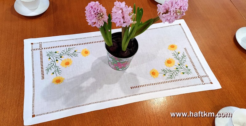 Bieżnik żółte margaretki