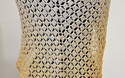 Chusta szydełkowa ombre.