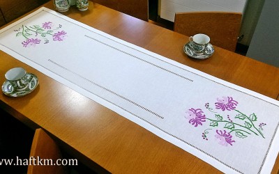 Piękny bieżnik  "Chryzantema"